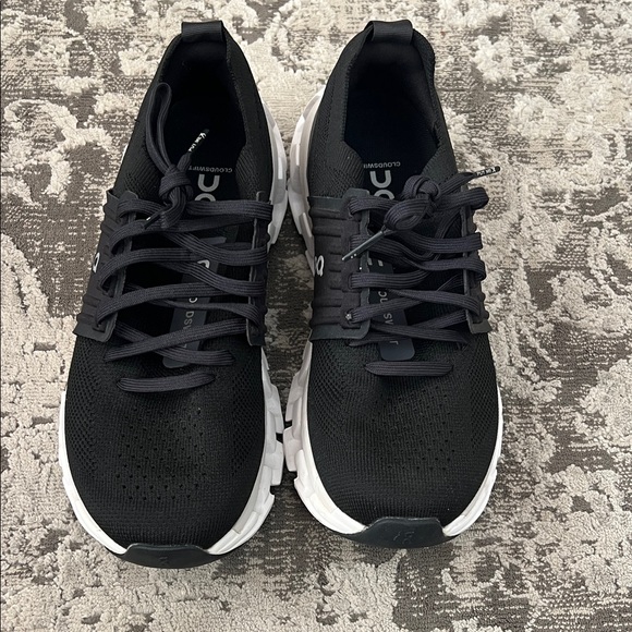 On Running Black and White Athletic Shoes - Picture 7 of 7